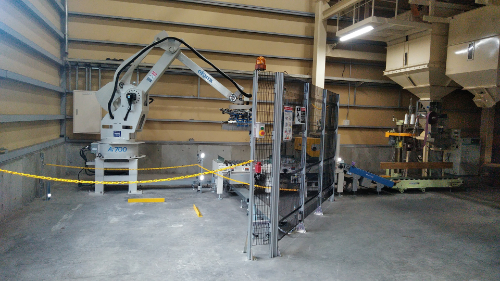 製造業_計量包装パレタイジングラインでの事例