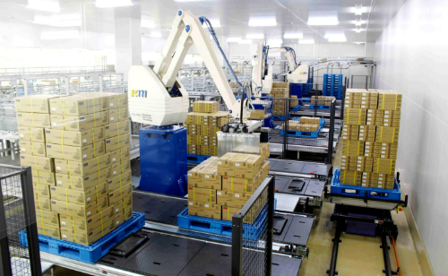 工場_製品の完成から入出庫まで完全自動化