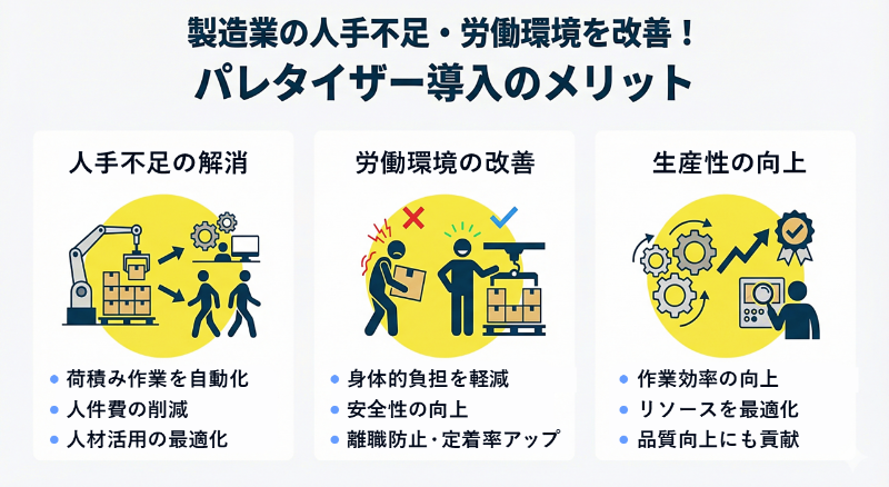 製造業_パレタイザー導入のメリット