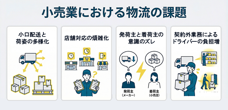小売業における物流の課題