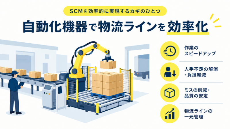 SCMを実現する_自動化機器で物流ラインを効率化