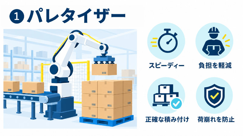 物流の省人化を叶えるロボット_パレタイザー