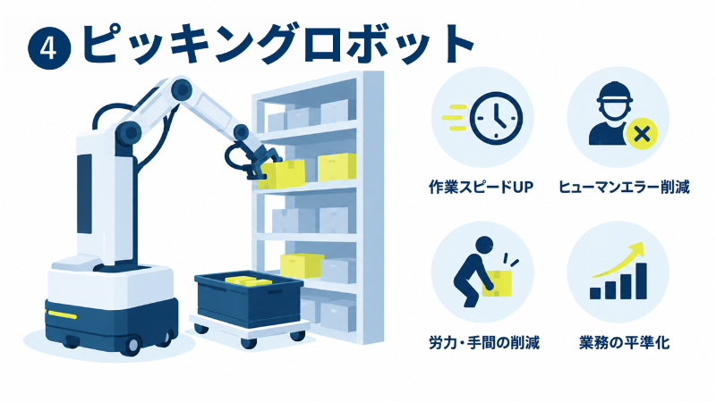 物流の省人化を叶えるロボット_ピッキングロボット